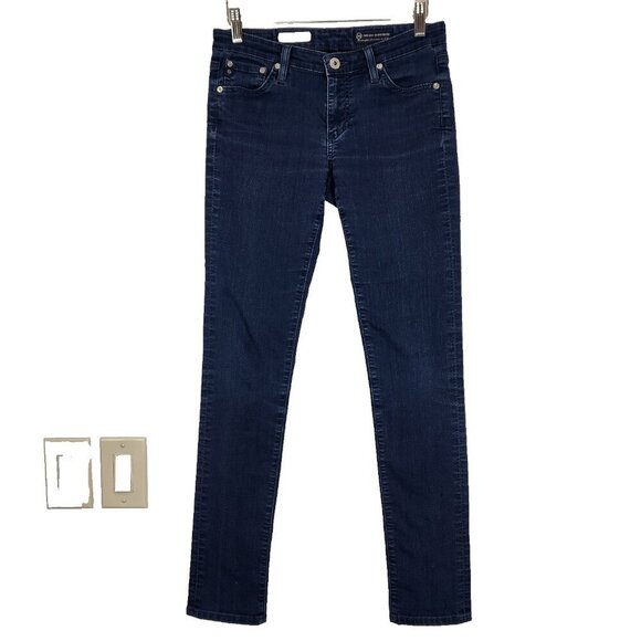 AG Adriano Goldschmied The Legging Super Skinny Fit 27 Blue Stretch Low Rise‎ - Picture 1 of 10